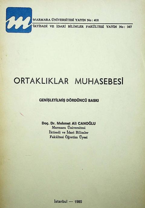 Ortaklıklar Muhasebesi